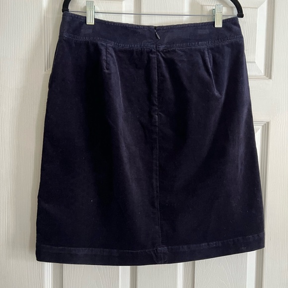 Talbots Skirt Blue Corduroy A-Line - Picture 3 of 6